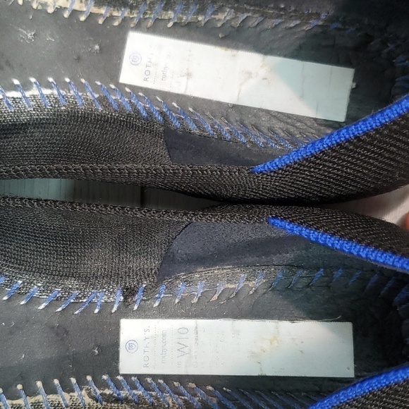 Rothy’s Womens Licorice Pointed Retired Toe Flats Loafer Ballet shoes sz 10 - Picture 13 of 16